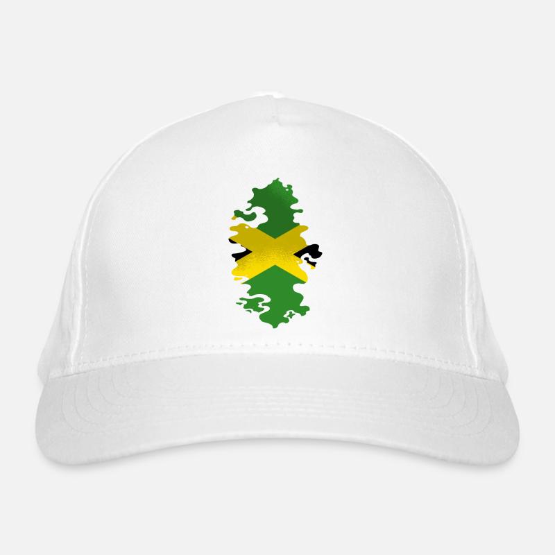 Drapeau jamaïcain Drapeau jamaïcain Jamaïque Vintage Casquette classique bio