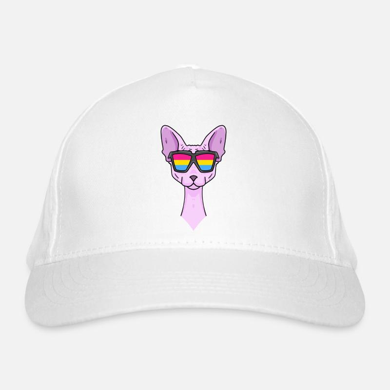 Pansexual Sphynx - Chat avec lunettes Casquette classique bio