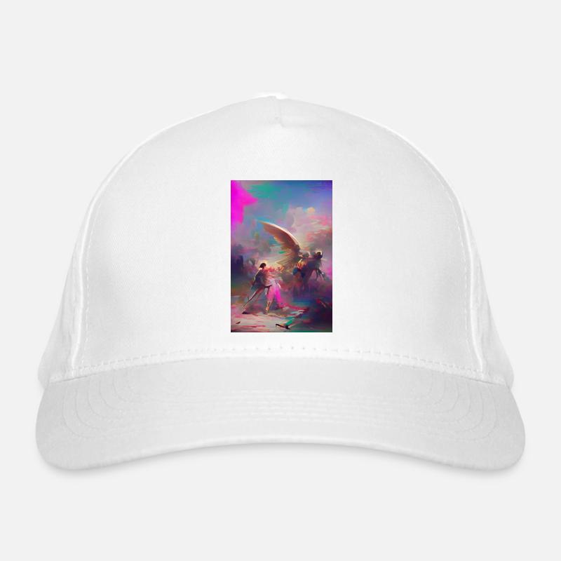 Samurai Krieger Engel Endkampf Pastell Kunstwerk Bio-Baseballkappe