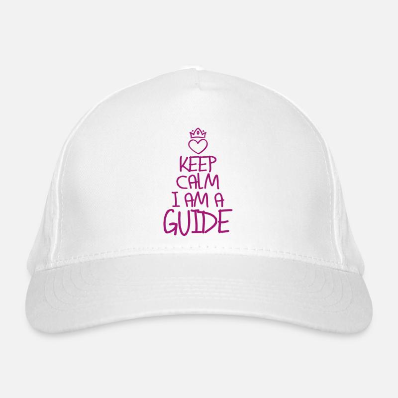 Keep Calm Guide cool Guide Geschenk Bio-Baseballkappe