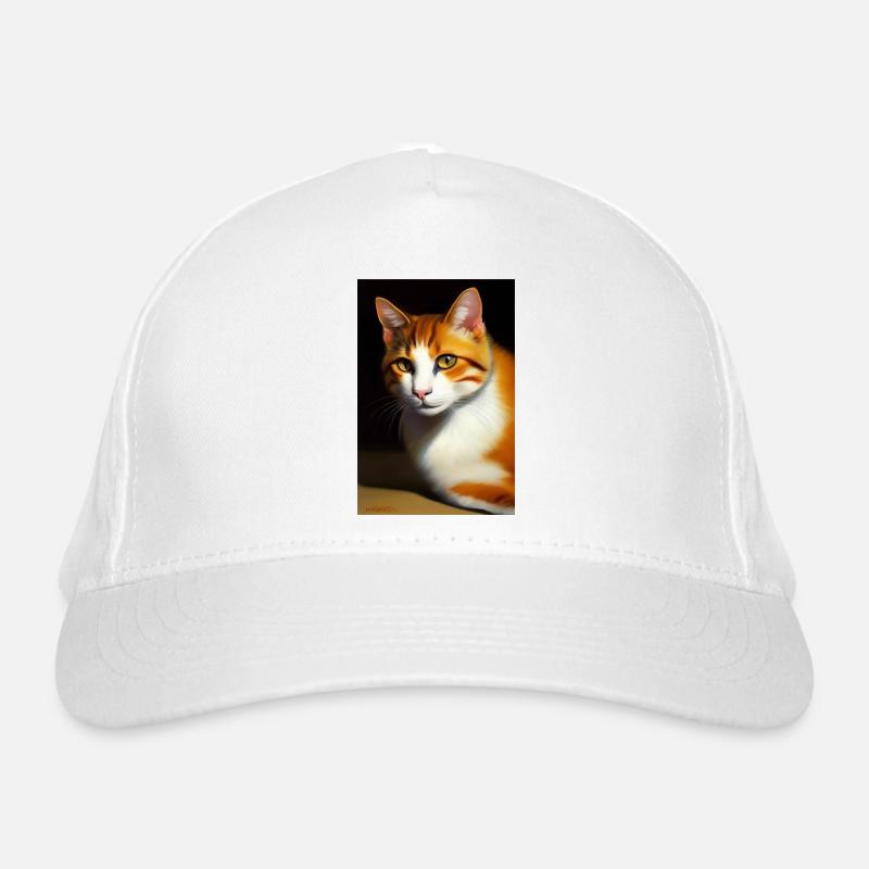 Cat Image Organic Baseball Cap