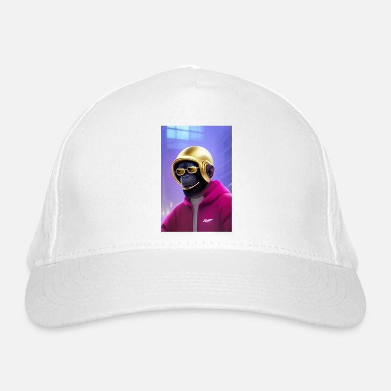 Cooler Affe Bio-Baseballkappe