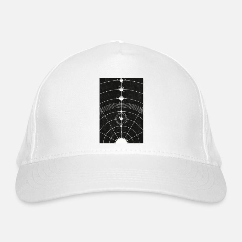 Dessin du système solaire Vintage Casquette classique bio