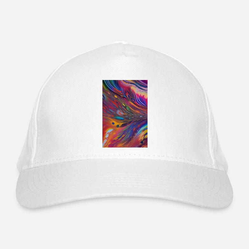 Abstrakte Kunst Bio-Baseballkappe