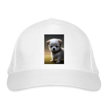 Baby Dog - Organic Baseball Cap - white - Front
