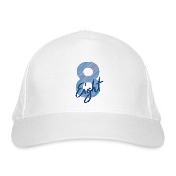 Number / 8 / Eight / Eight / Birthday / Number - Organic Baseball Cap - white - Front