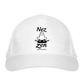 Nez Zen Image Drôle - Casquette classique bio - blanc - Devant