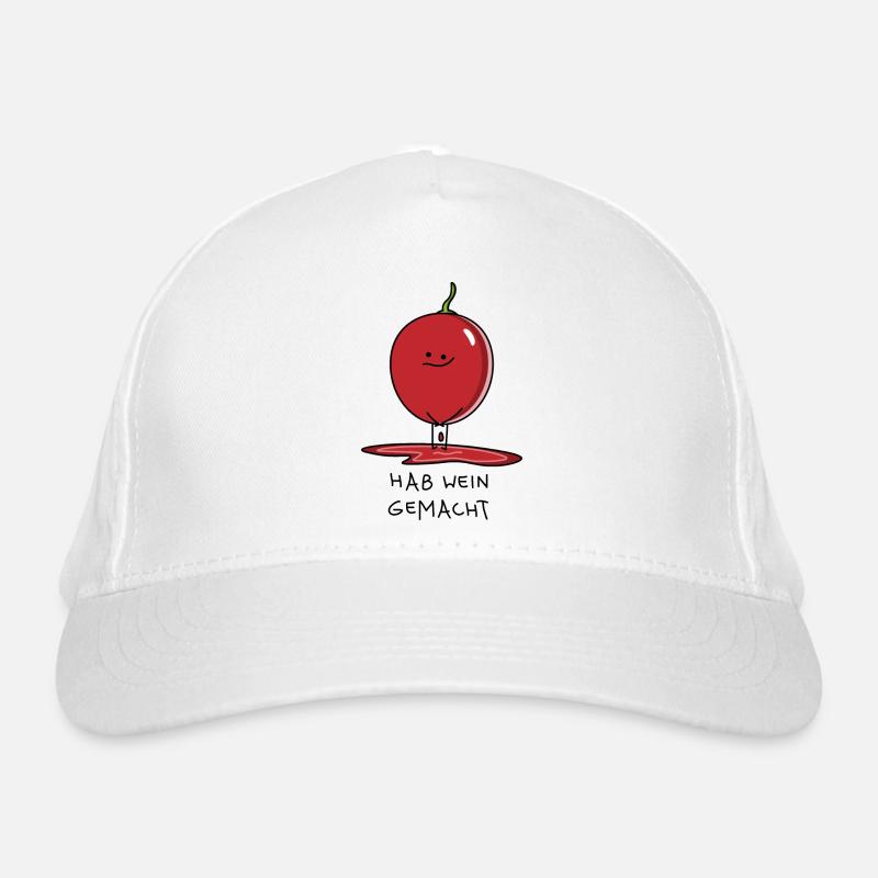 Wein Wortspiel Bio-Baseballkappe