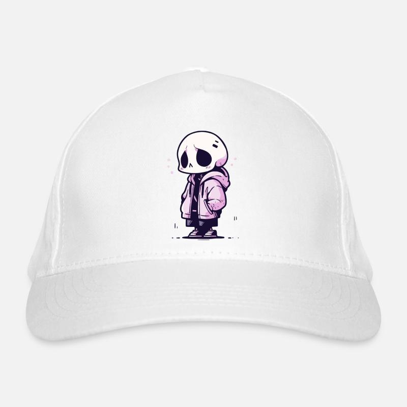 Squelette mignon d’Halloween - Design effrayant mignon Casquette classique bio