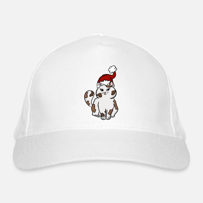 Christmas Cat Organic Baseball Cap