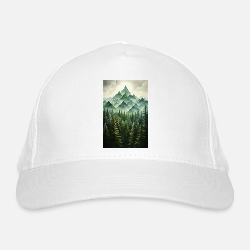 Forest Landscape Organic Baseball Cap