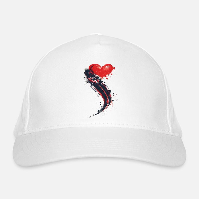 Fast Car with a Heart Shape Behind | Speed lovers Organic Baseball Cap