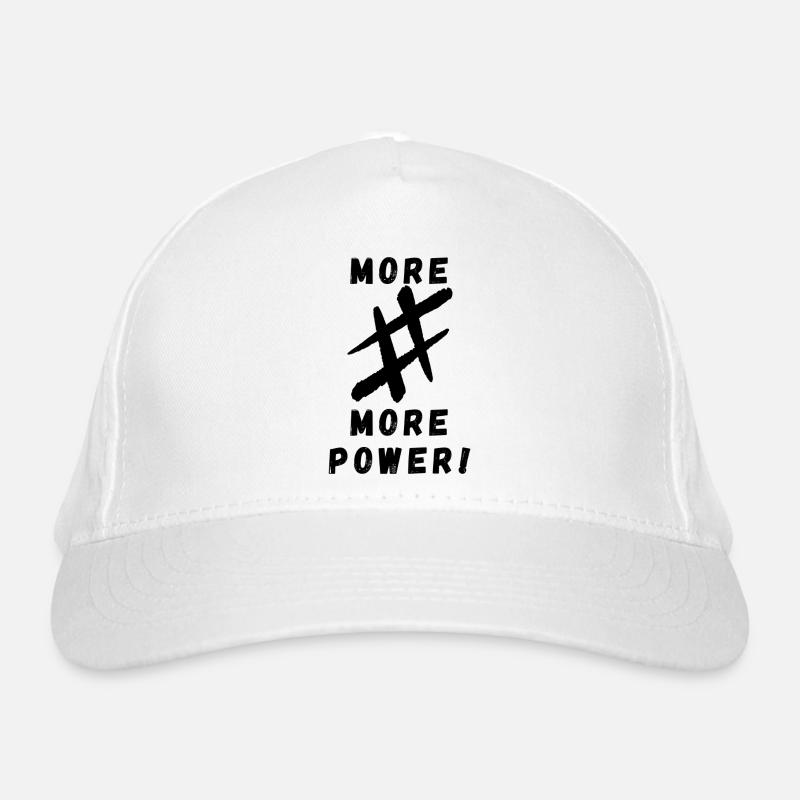 more # more power Bio-Baseballkappe