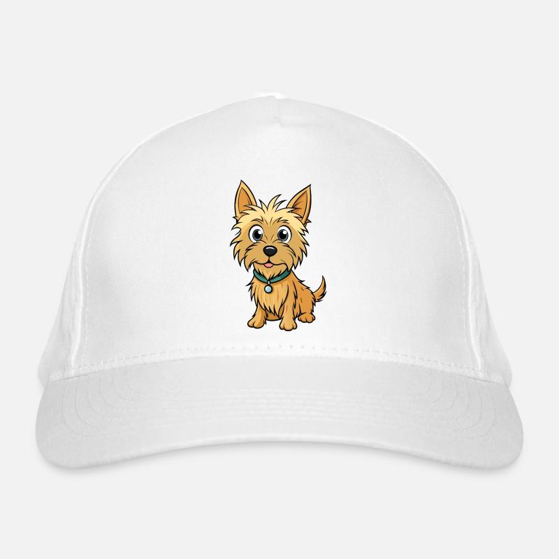 Curieux Cairn Terrier Art numérique Casquette classique bio
