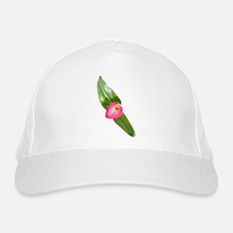 Pink Calla Blüte Bio-Baseballkappe