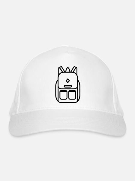 Backpack - Organic Baseball Cap - white - Front
