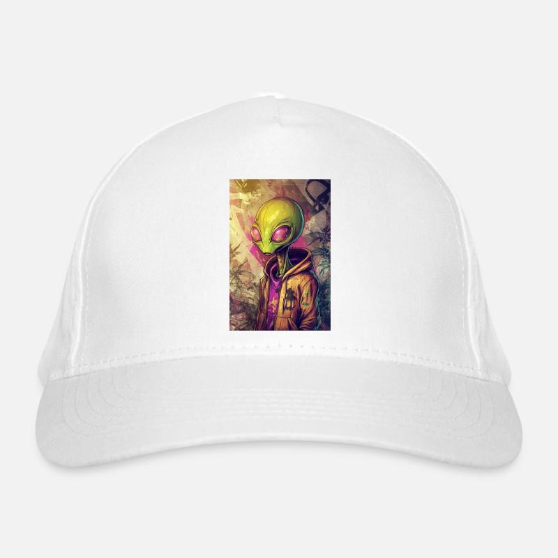 Alien Street Style Pullover Hoodie Organic Baseball Cap