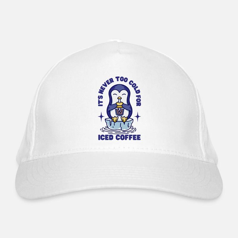 It's Never Too Cold For Iced Coffee Organic Baseball Cap