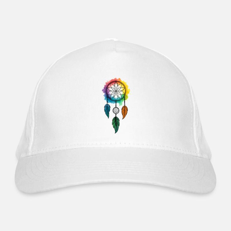 Catching dreams, colors flowing Organic Baseball Cap