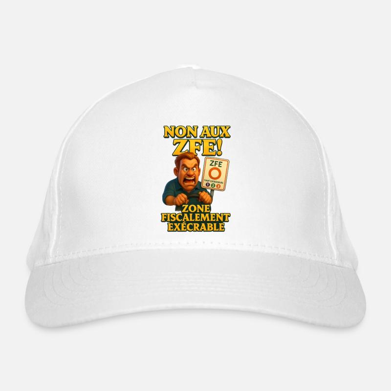 NON AUX ZFE ! (La Colère) Casquette classique bio