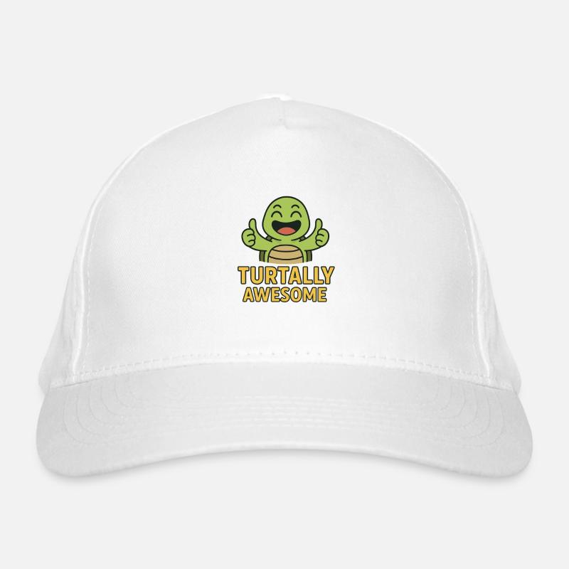 Turtally Awesome – Happy Turtle Daumen hoch Bio-Baseballkappe