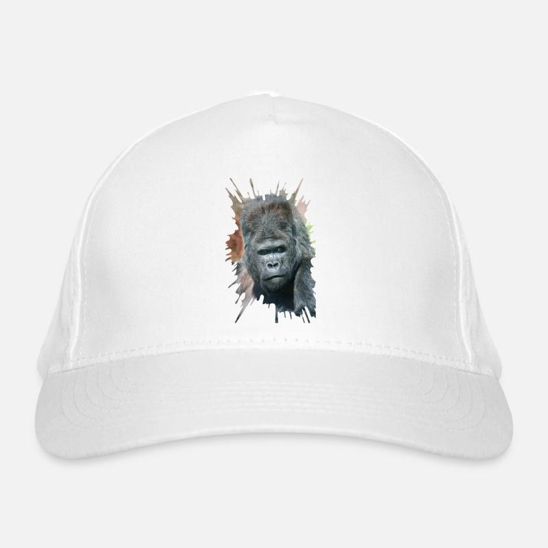 Pose saisissante de Silverback Gorilla Dishi Casquette classique bio