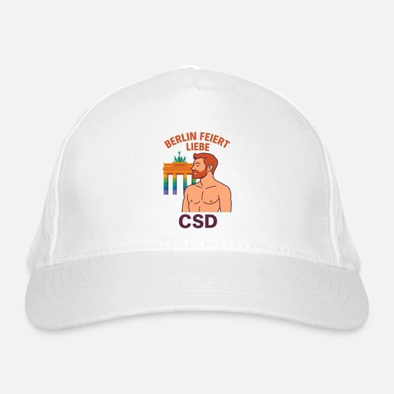 Berlin feiert Liebe CSD Mann Bio-Baseballkappe