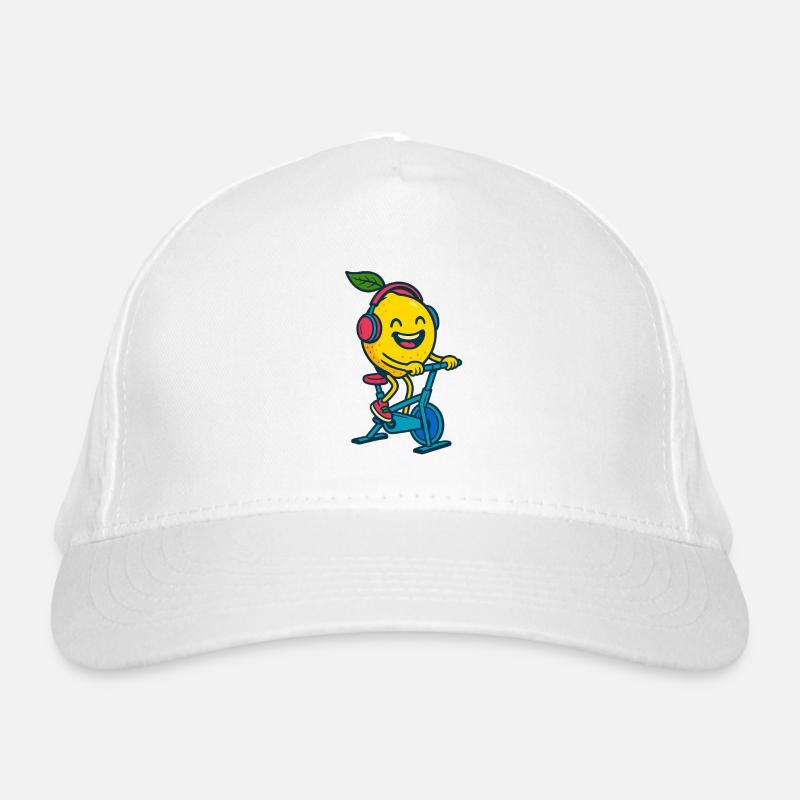 Fröhliche Zitrone Bio-Baseballkappe
