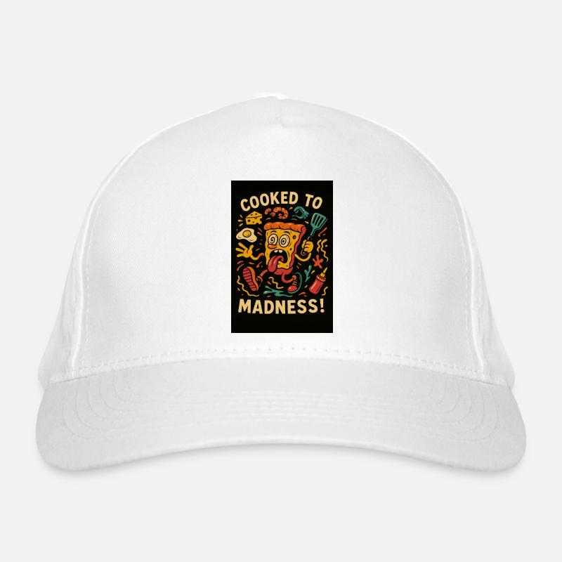 Cooked to madness 2 - Organic Baseball Cap - white