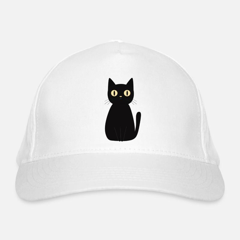 mignon chat noir Casquette classique bio