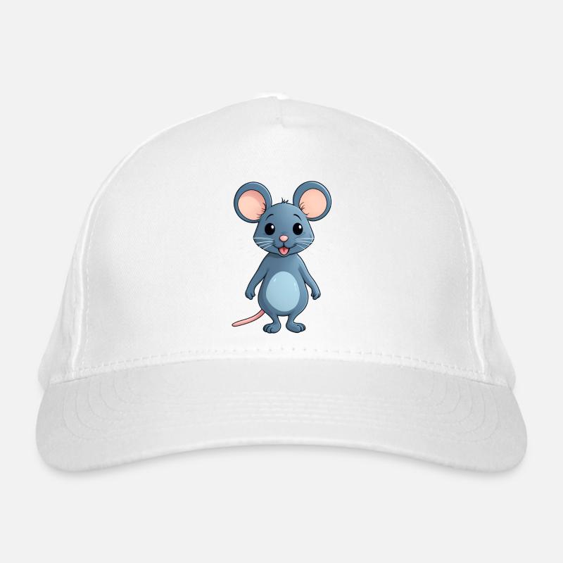 mignon petit style bande dessinée souris souris Casquette classique bio