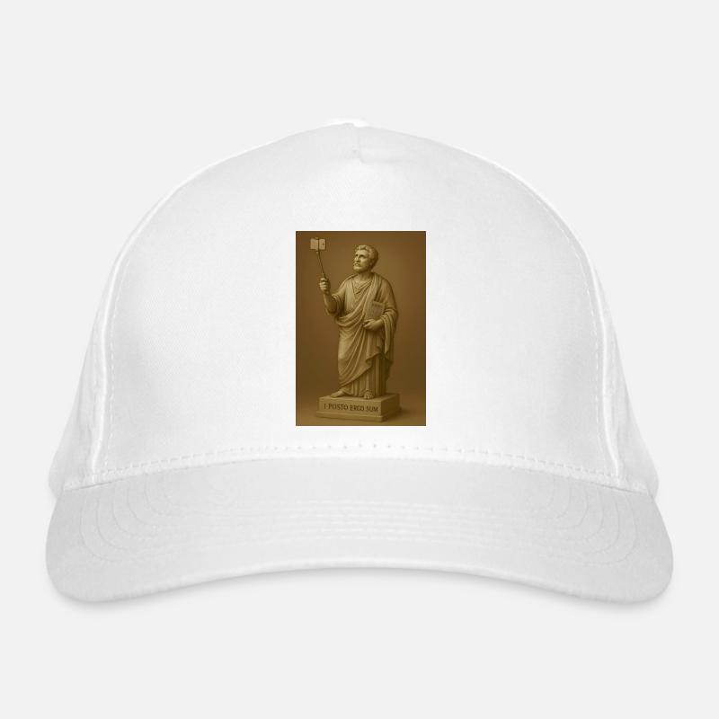 Baroque philosopher with selfie stick Organic Baseball Cap