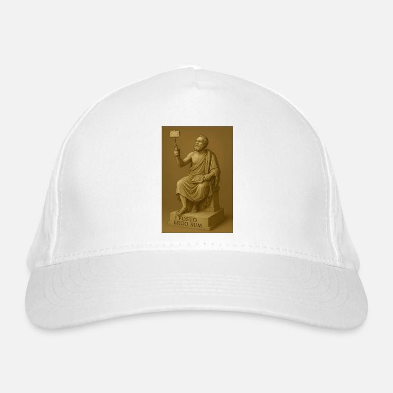 Antike Philosophie Selfie Statue Bio-Baseballkappe