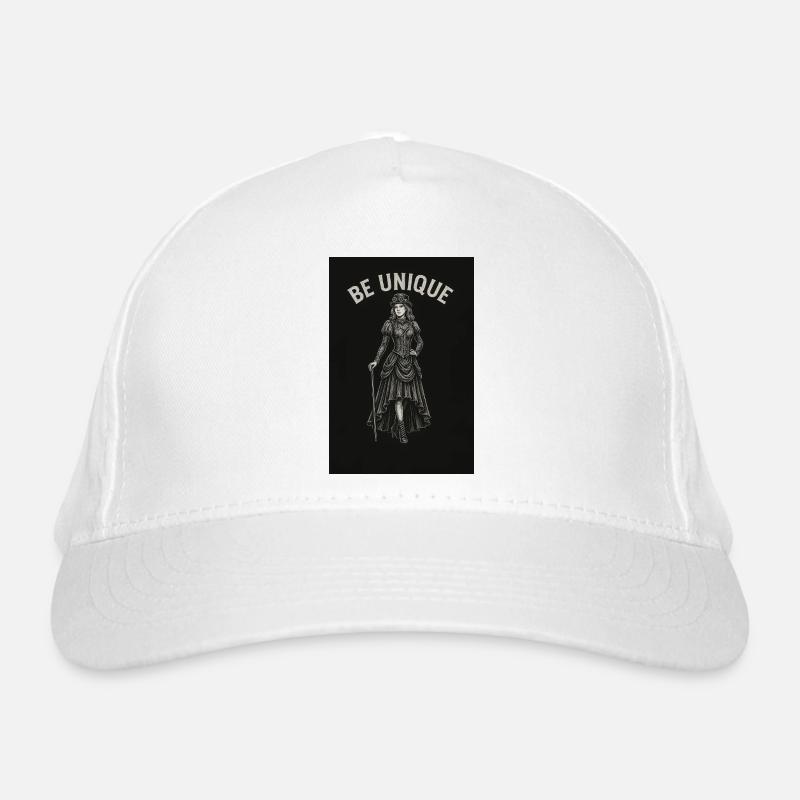Dame steampunk avec poulet de plomb Casquette classique bio