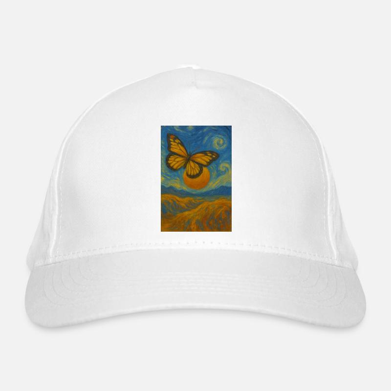 Papillon dans le style de Van Gogh Casquette classique bio