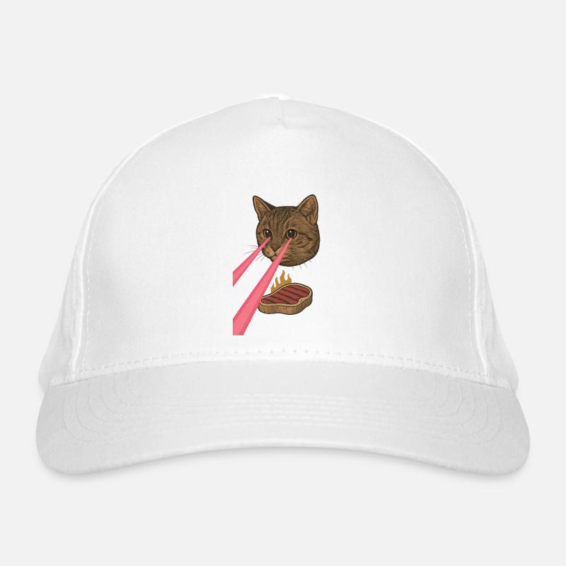 Laser Cat Organic Baseball Cap