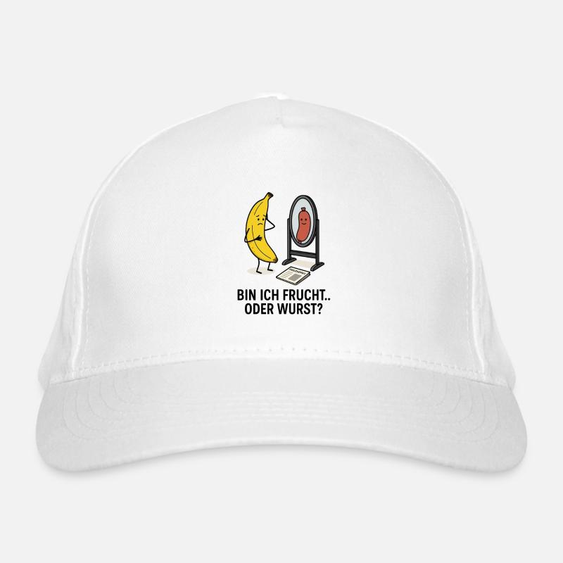 Banane Saucisse Miroir Crise de Sens Beauté Casquette classique bio