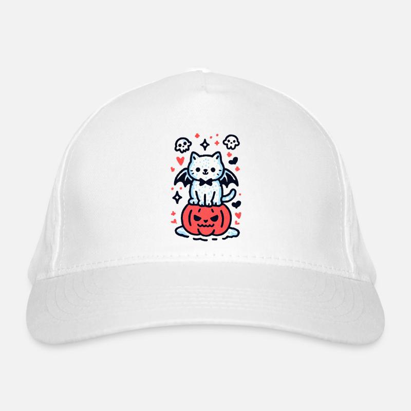 Pumpkin Cat Bio-Baseballkappe