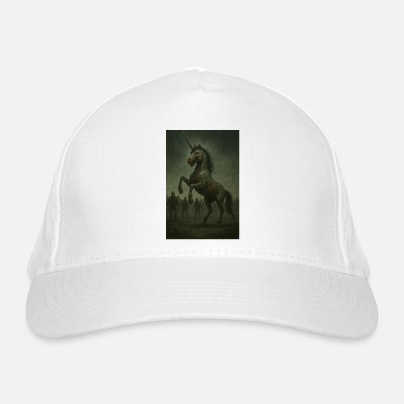 Zombie Einhorn  - Bio-Baseballkappe - Weiß