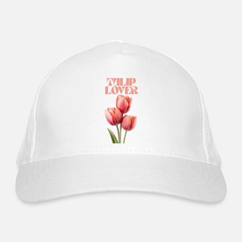 Tulip Lover Blumen Modedesign Bio-Baseballkappe