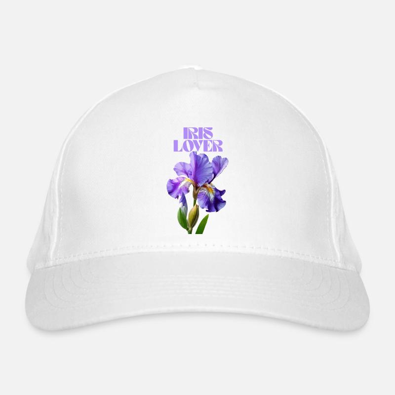 Fleur d’iris violet design botanique Casquette classique bio