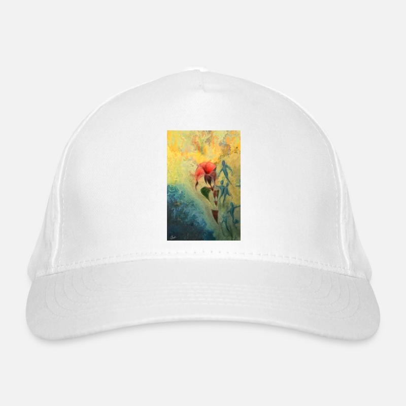 Scène florale abstraite Casquette classique bio