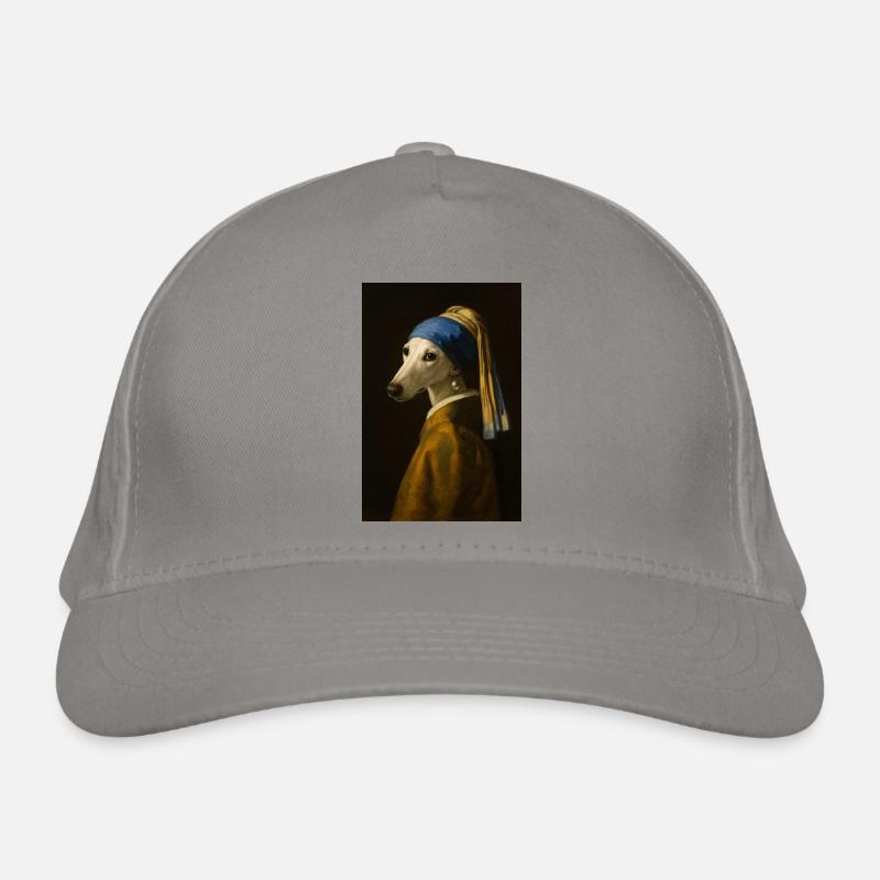 Hundeportrait Kunstdruck Bio-Baseballkappe