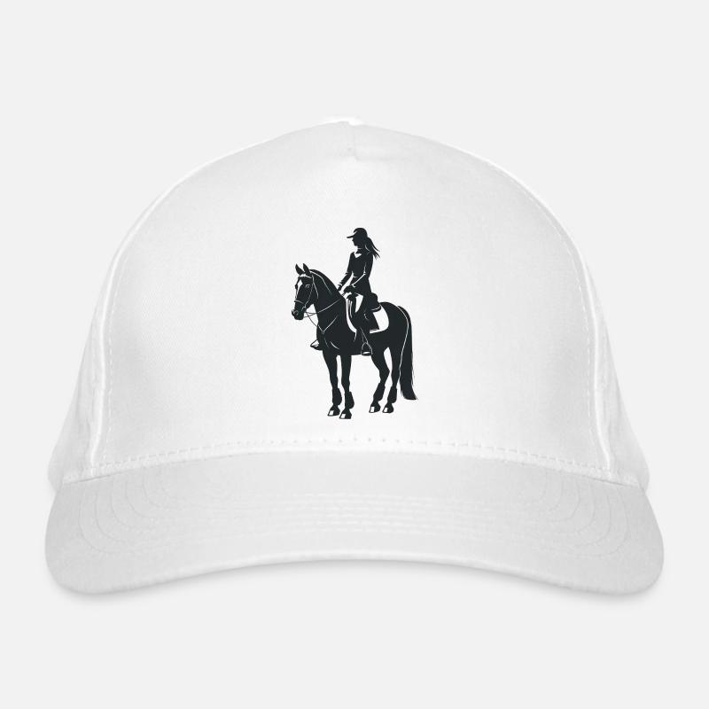 Équidé et cheval - Logo Cool Silhouette Casquette classique bio
