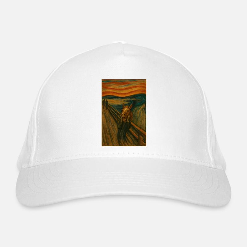 Cheval dans le pont de style Scream Casquette classique bio
