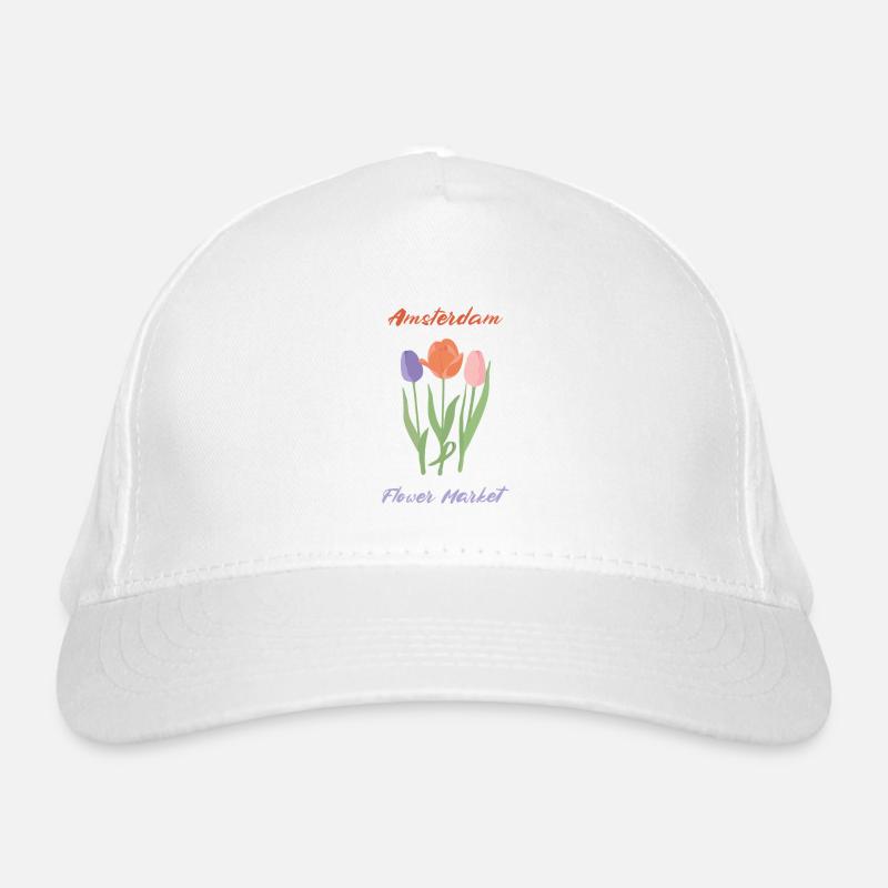 Amsterdam Tulips Organic Baseball Cap