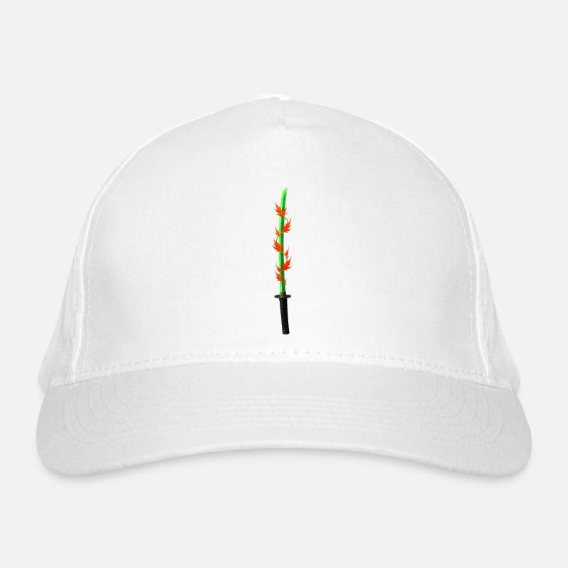 Flame Blade Katana Organic Baseball Cap