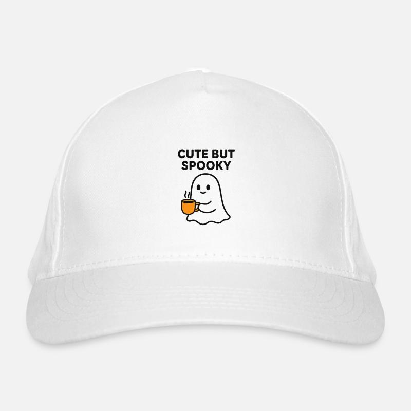 Sweet Scary Ghost with Coffee Organic Baseball Cap