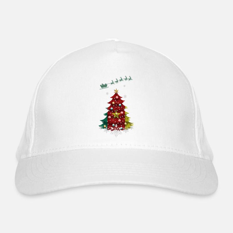 Christmas tree with Cameroon flag Organic Baseball Cap