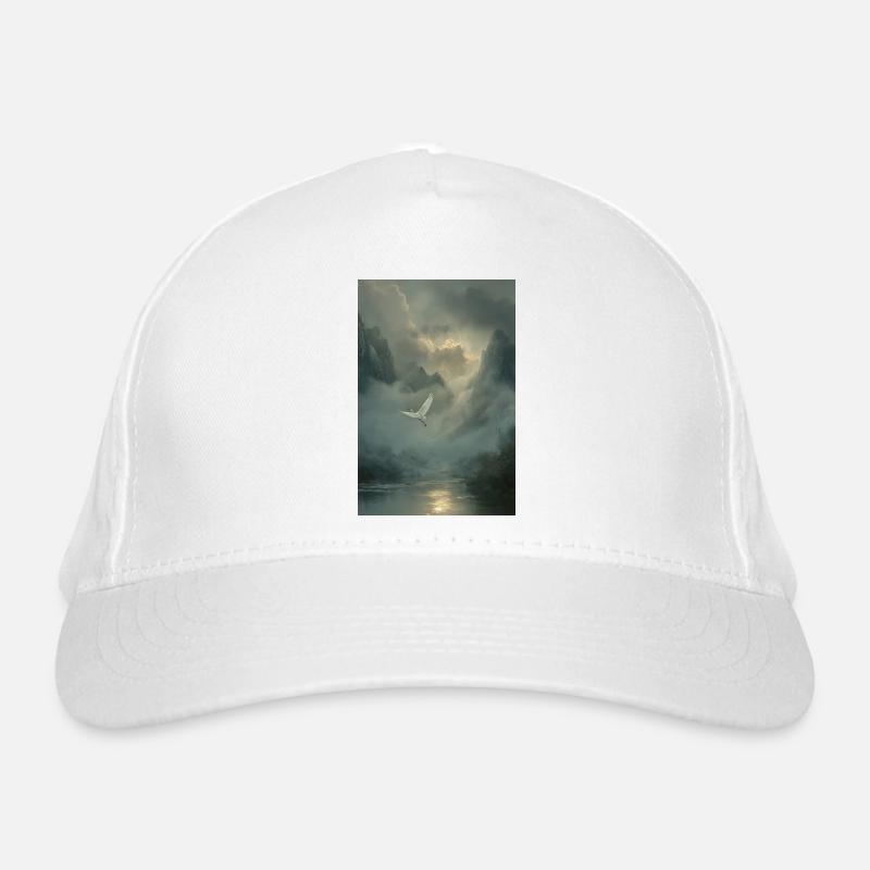 Mistbound Flight Over Mountain Veil Organic Baseball Cap
